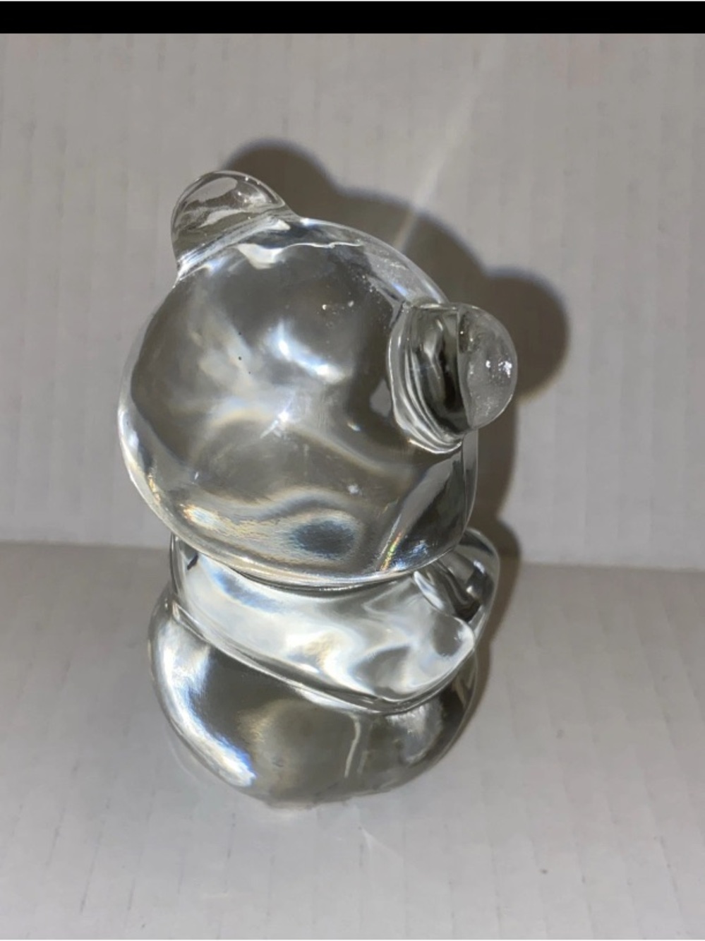 FENTON CRYSTAL Glass Bear Figurine Home Art Decor - Picture 2 of 4
